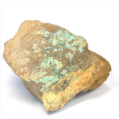 鉄鉱石表面に露出したオパール層。