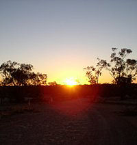 Sunset at Lightning Ridge