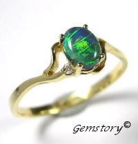 Black Opal Ring